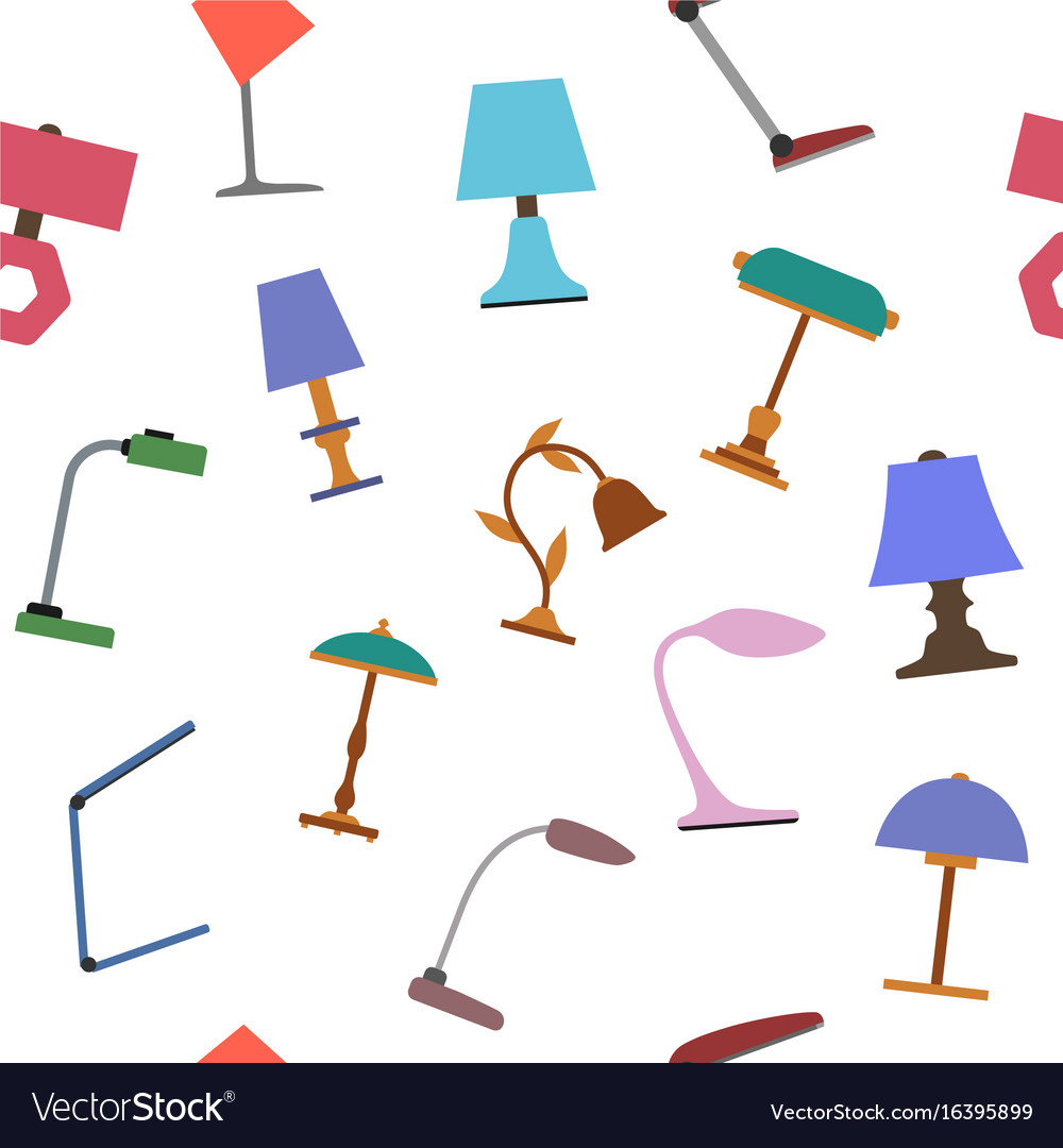 Seamless background of table lamp