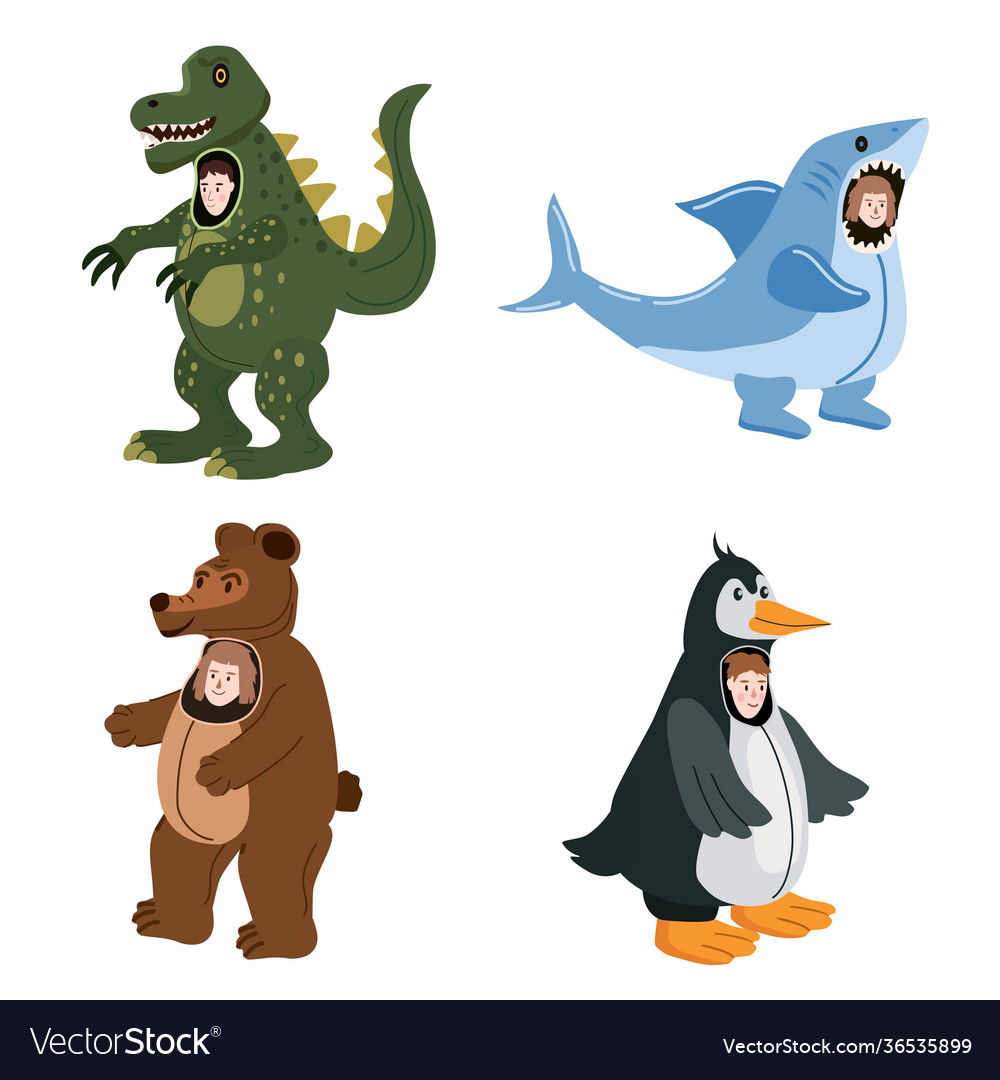 Darsteller in Tier Dinosaurier Haibär vector image Darsteller in Tier Dinosaurier Haibär