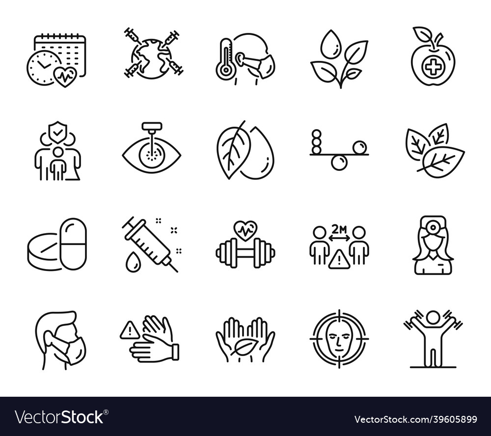 Set of medical drugs balance