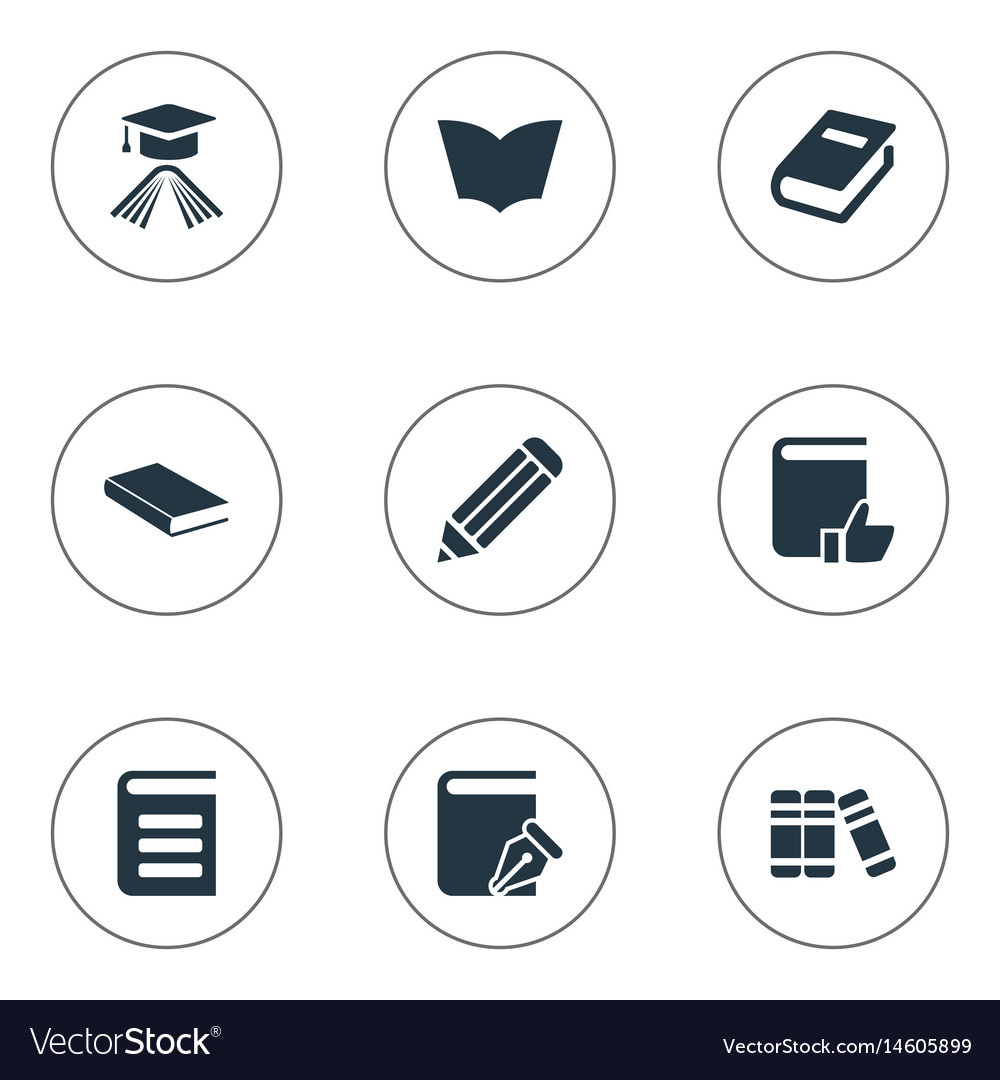 Set of simple knowledge icons
