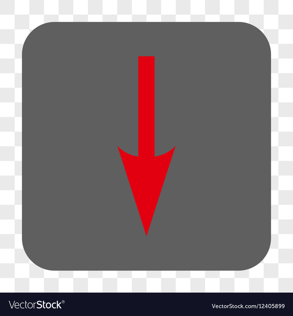 Sharp arrow down rounded square button