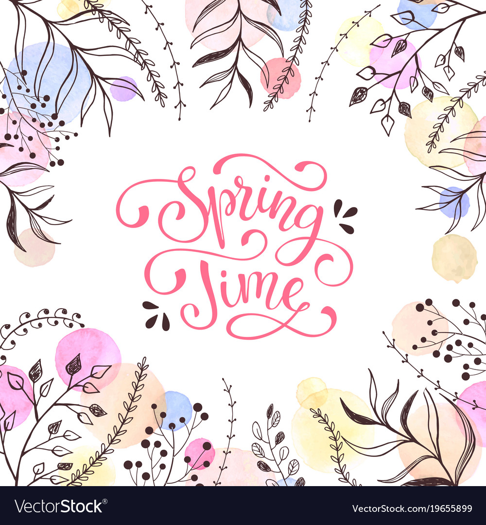 Spring time greeting card