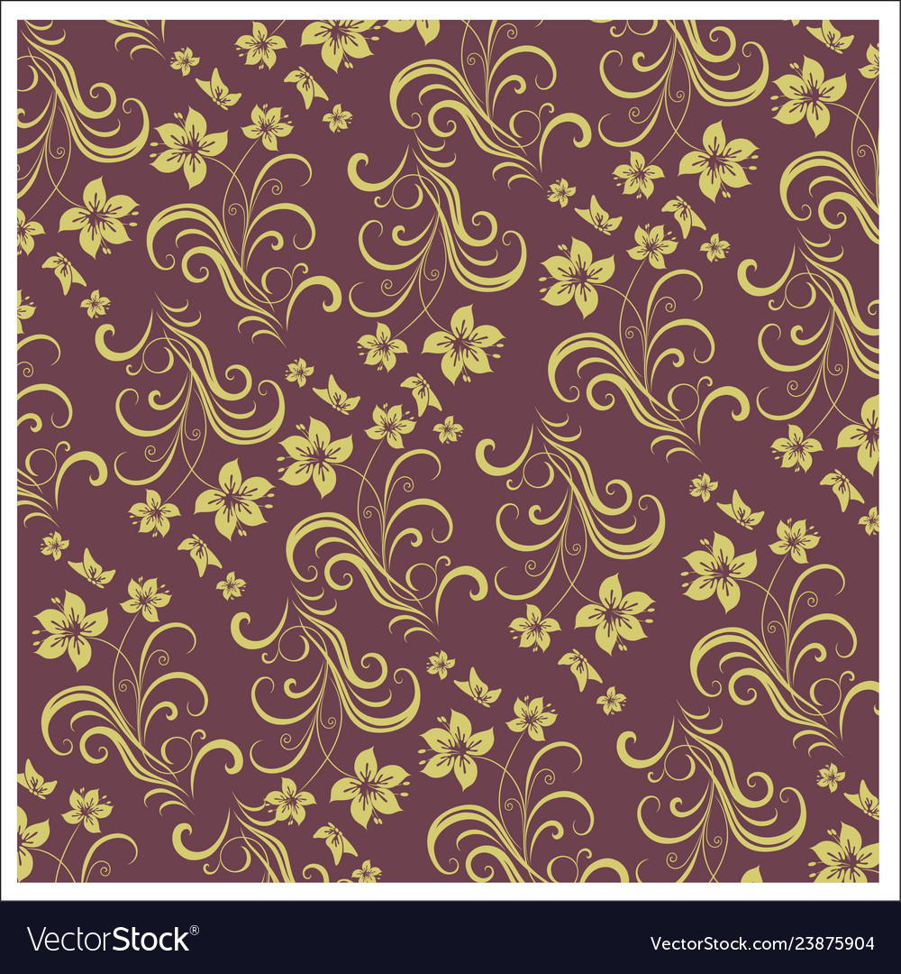 Batik design style patterns are same for fabric vector image Batik design style patterns are same for fabric