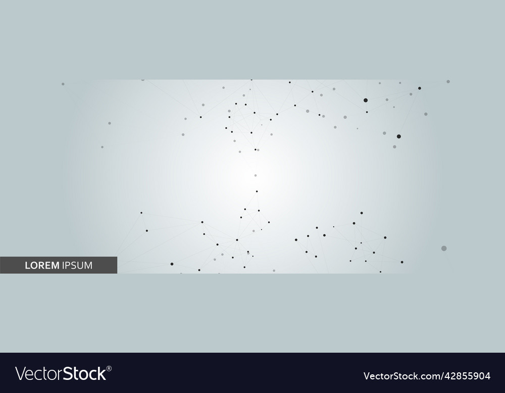 Connected lines and dots web network health