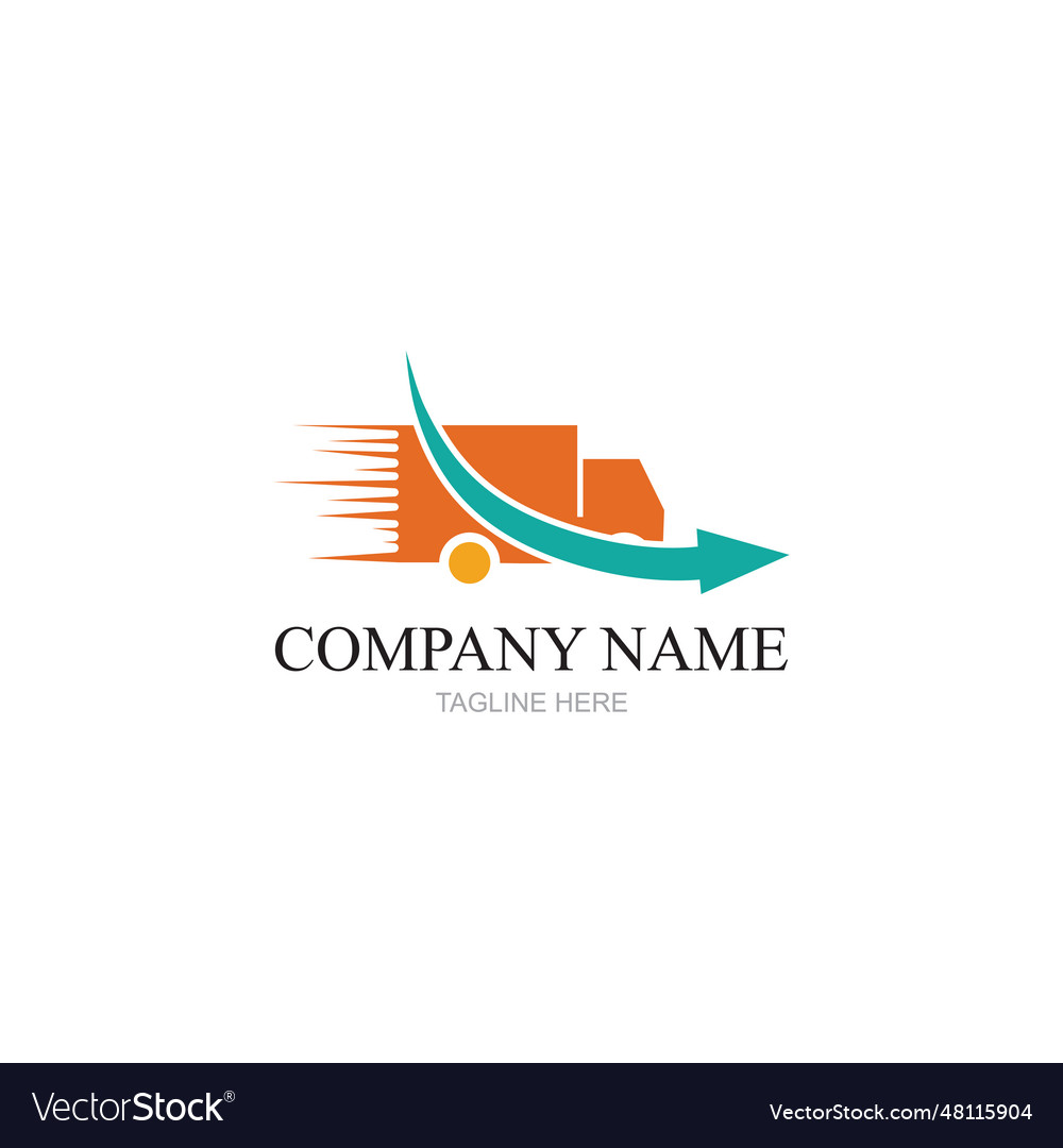 Delivery solution logo designdelivery service Vector Image