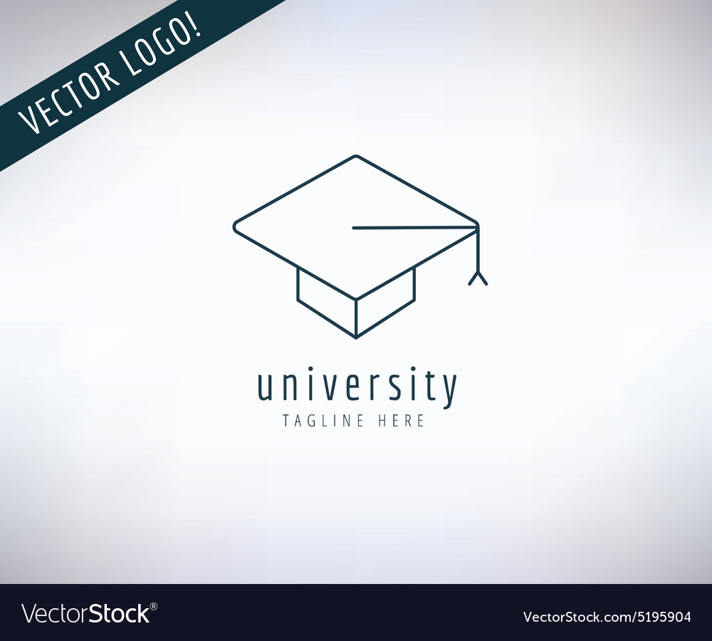 Graduation hat logo icon education