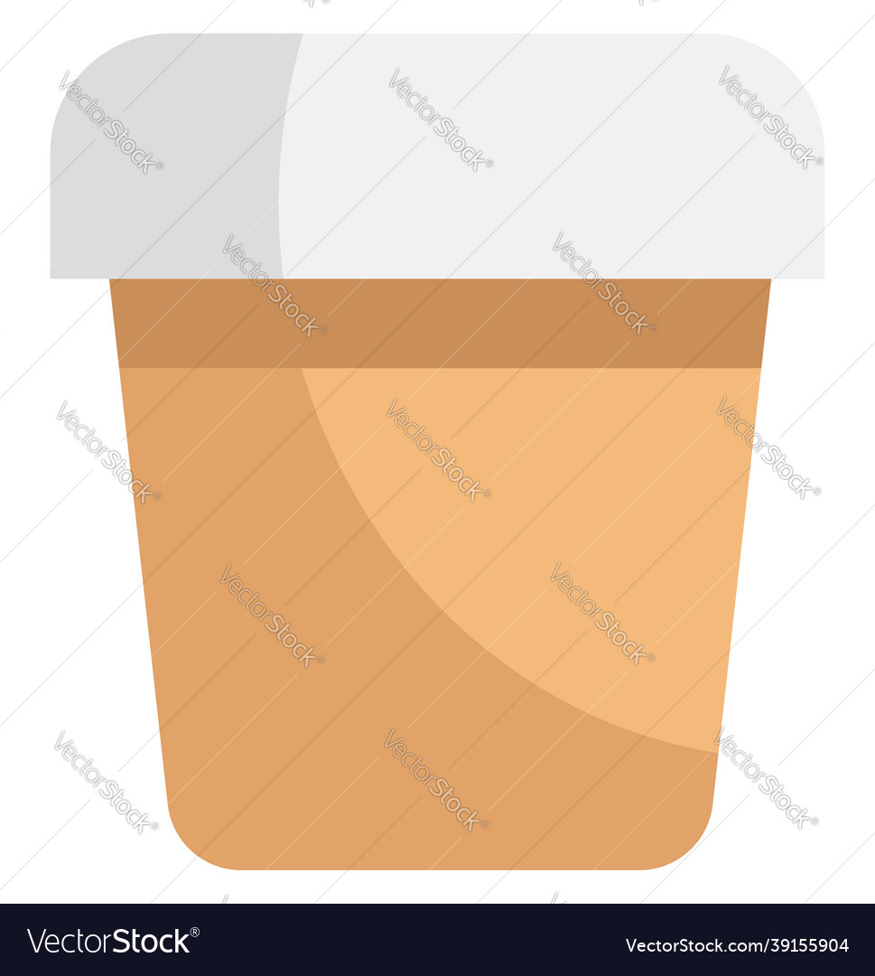 Hot chocolate in cup to go icon on white