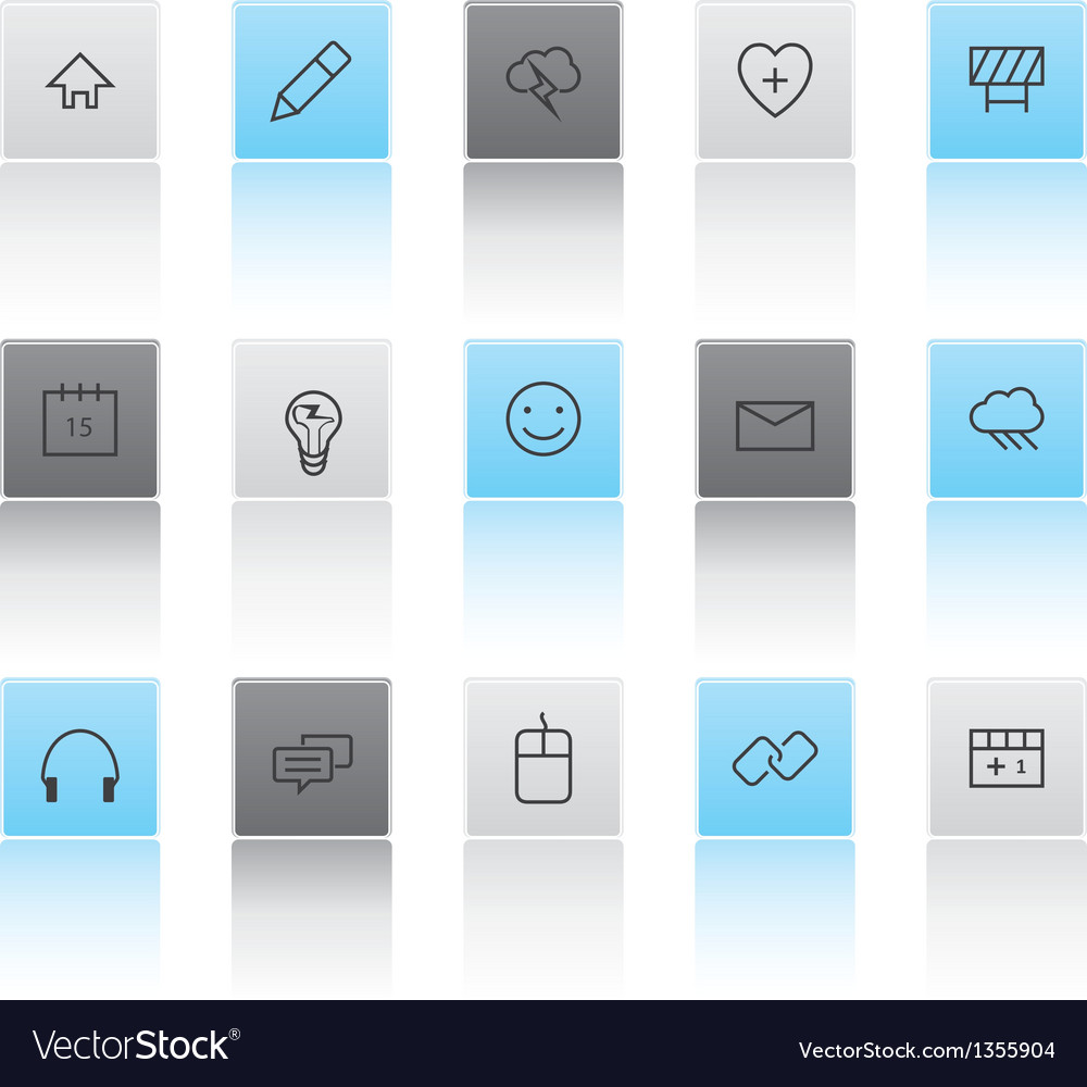 Light and dark web icons