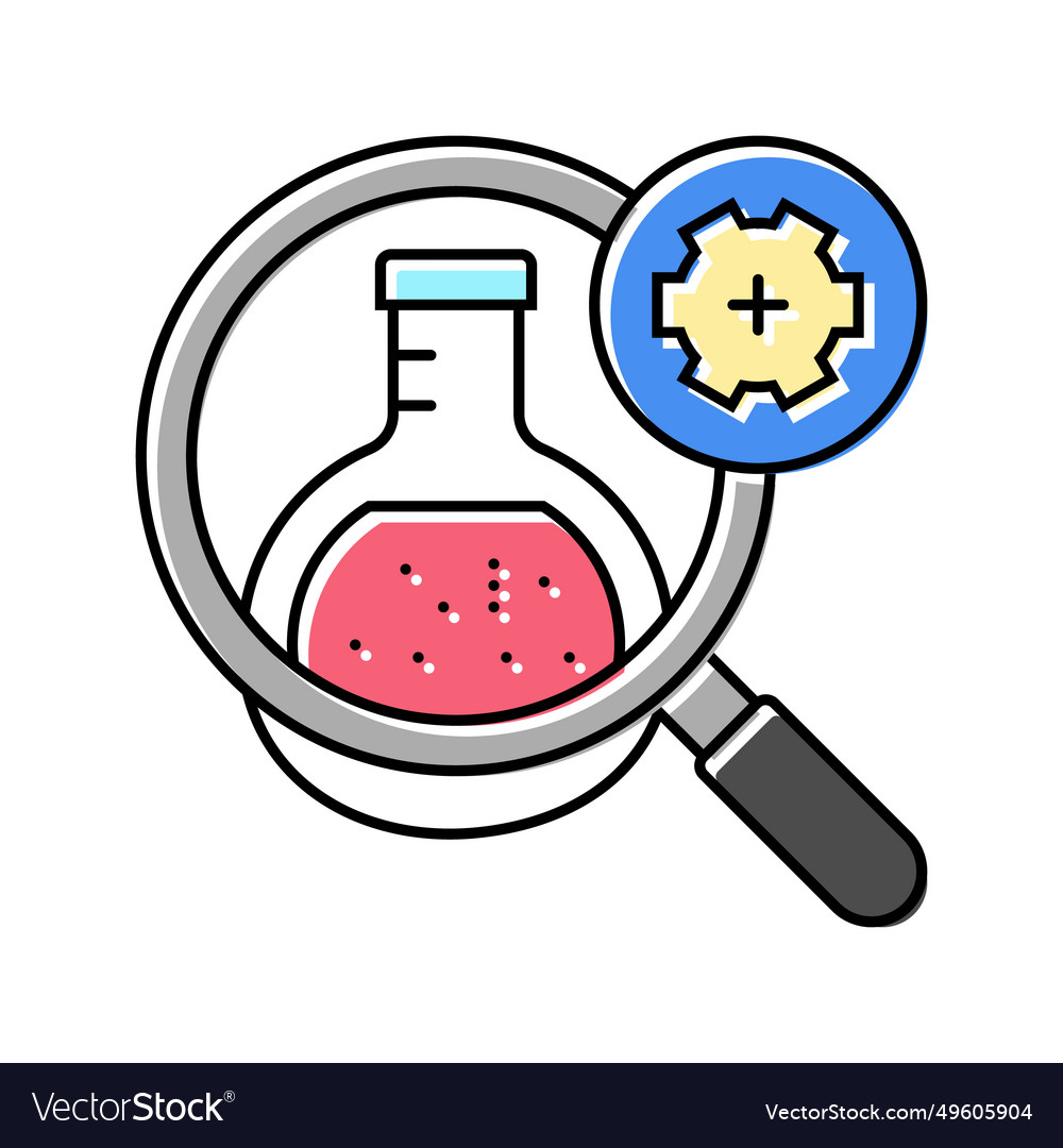 Pharmacology research biomedical color icon Vector Image