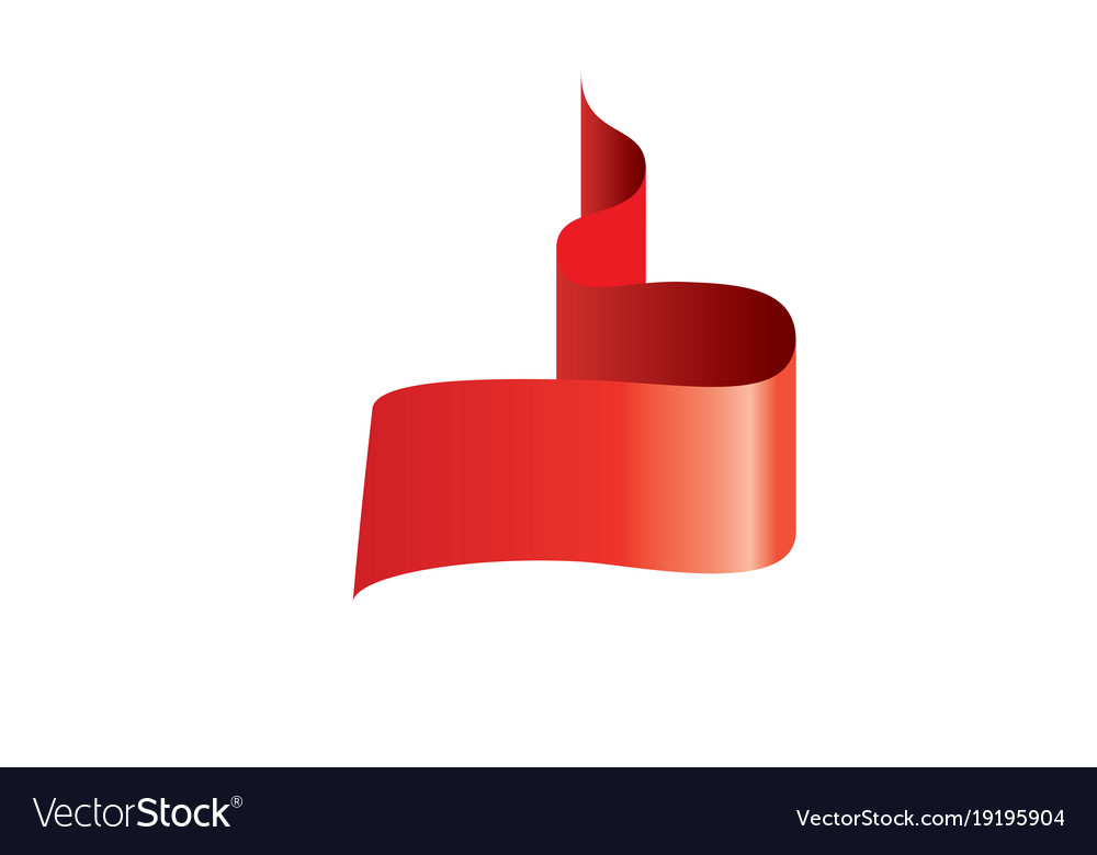 Red ribbon Royalty Free Vector Image - VectorStock