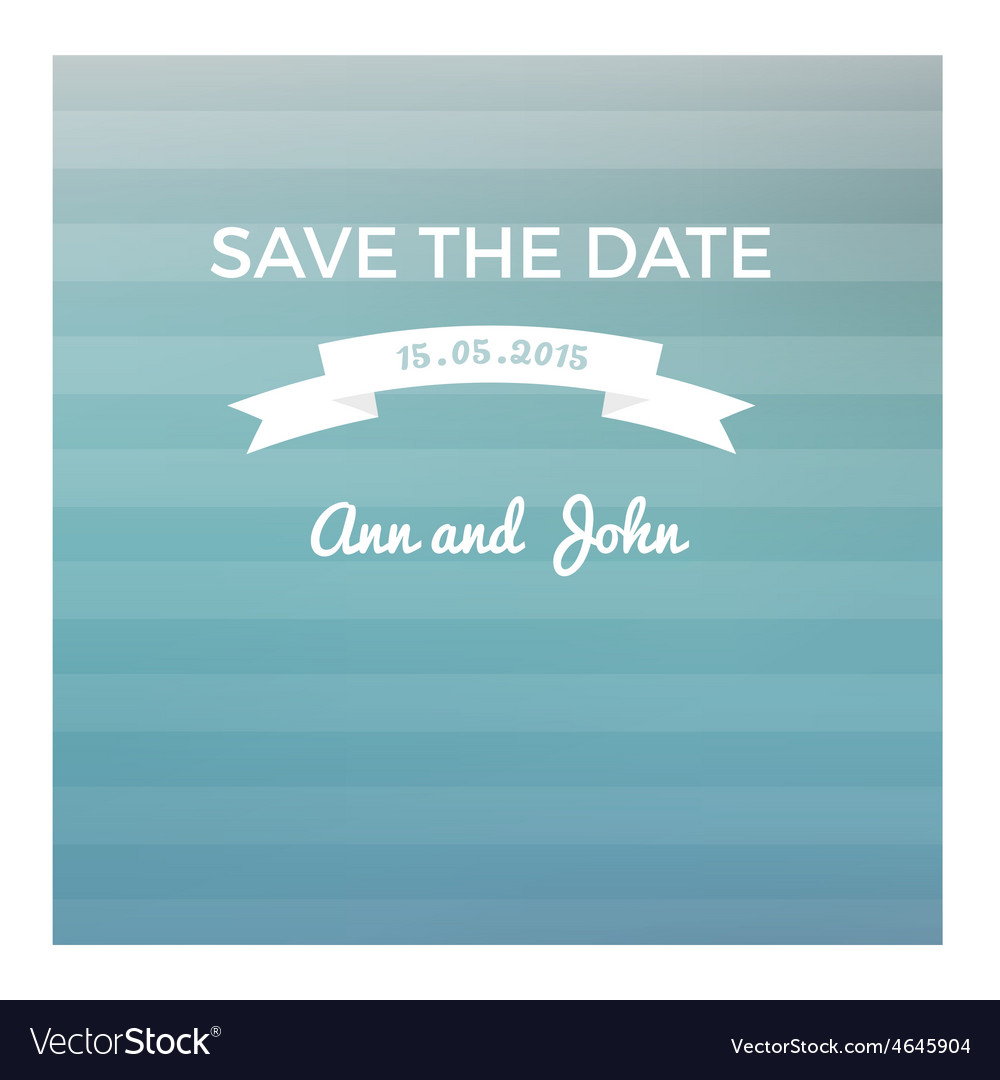 Save the date card