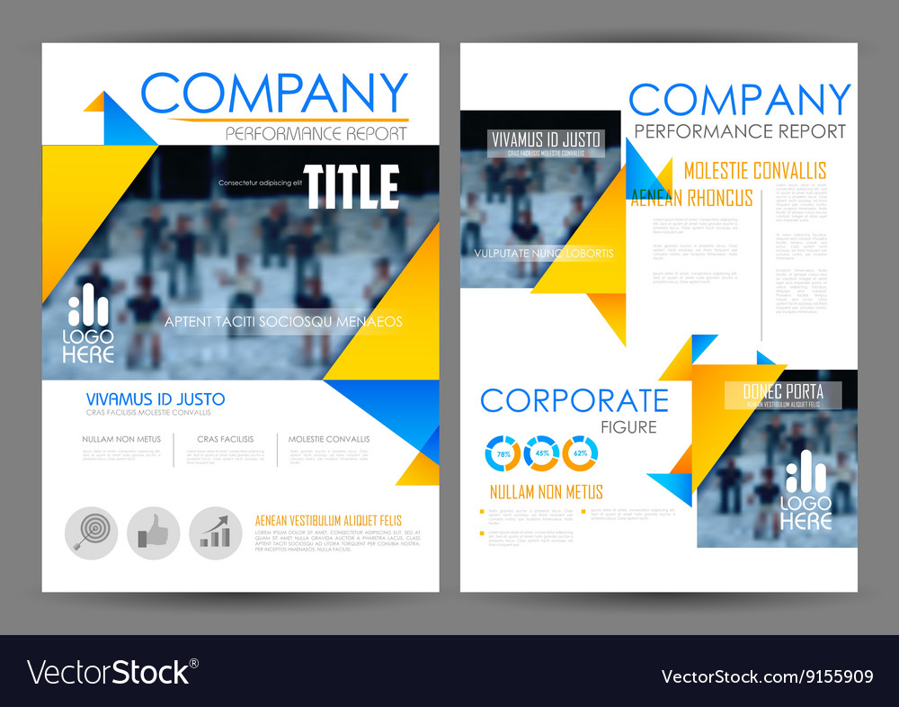 Annual report and presentation template design