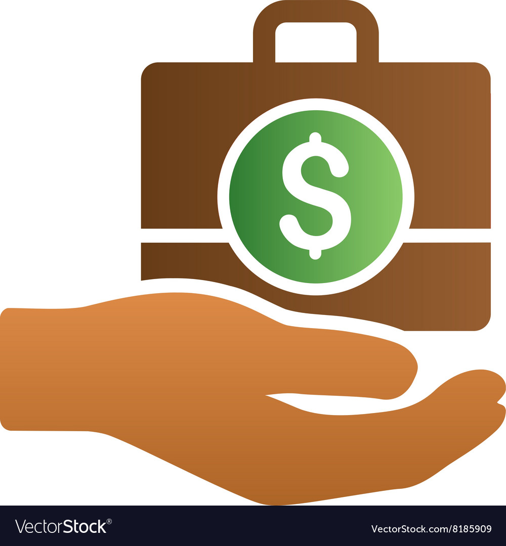 Banking service case gradient icon