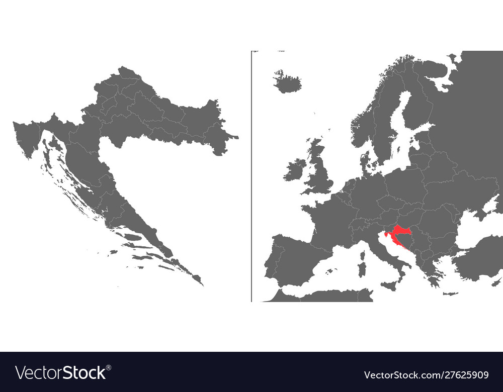Croatia Map - European Region