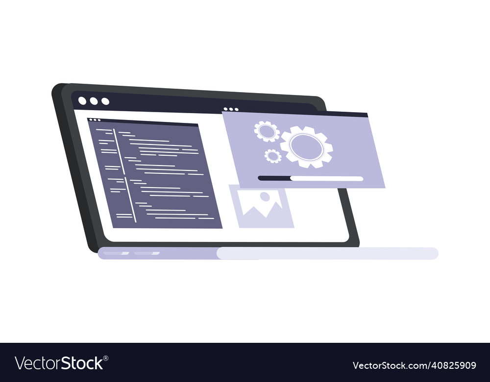 Developing web in laptop