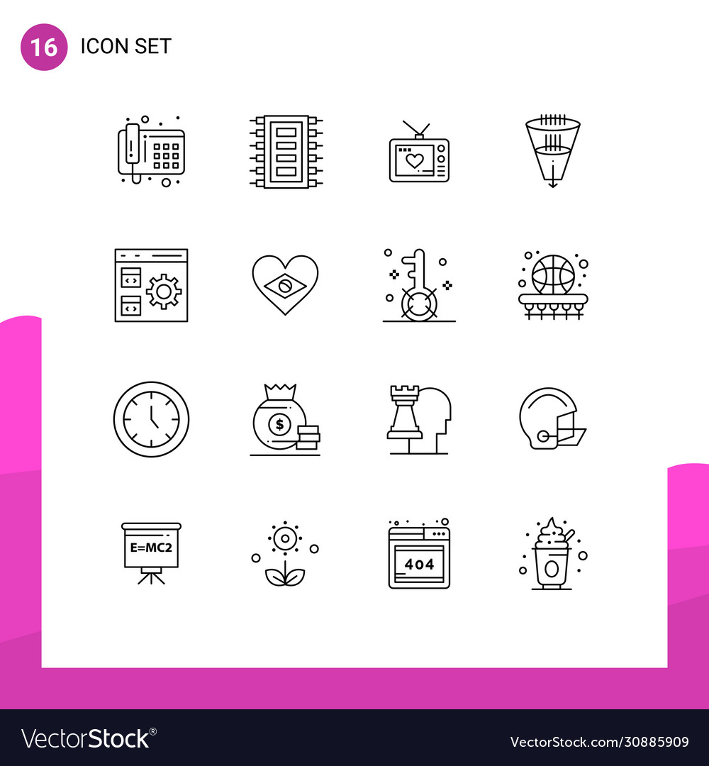 Editable line pack 16 simple outlines app
