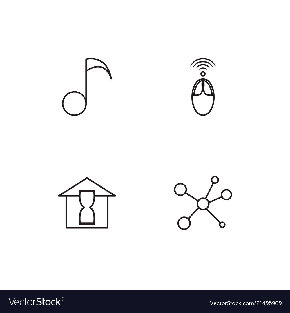 Electrical devices linear icons set simple