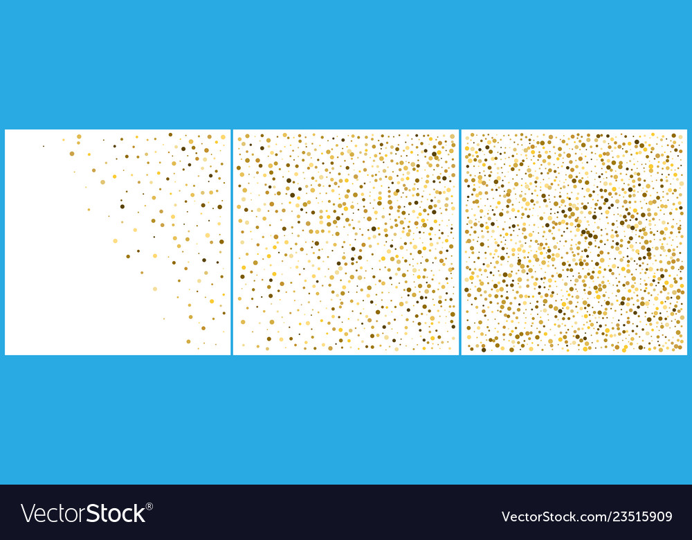 Gold polka dot confetti Feiern einfach vector image Gold polka dot confetti Feiern einfach
