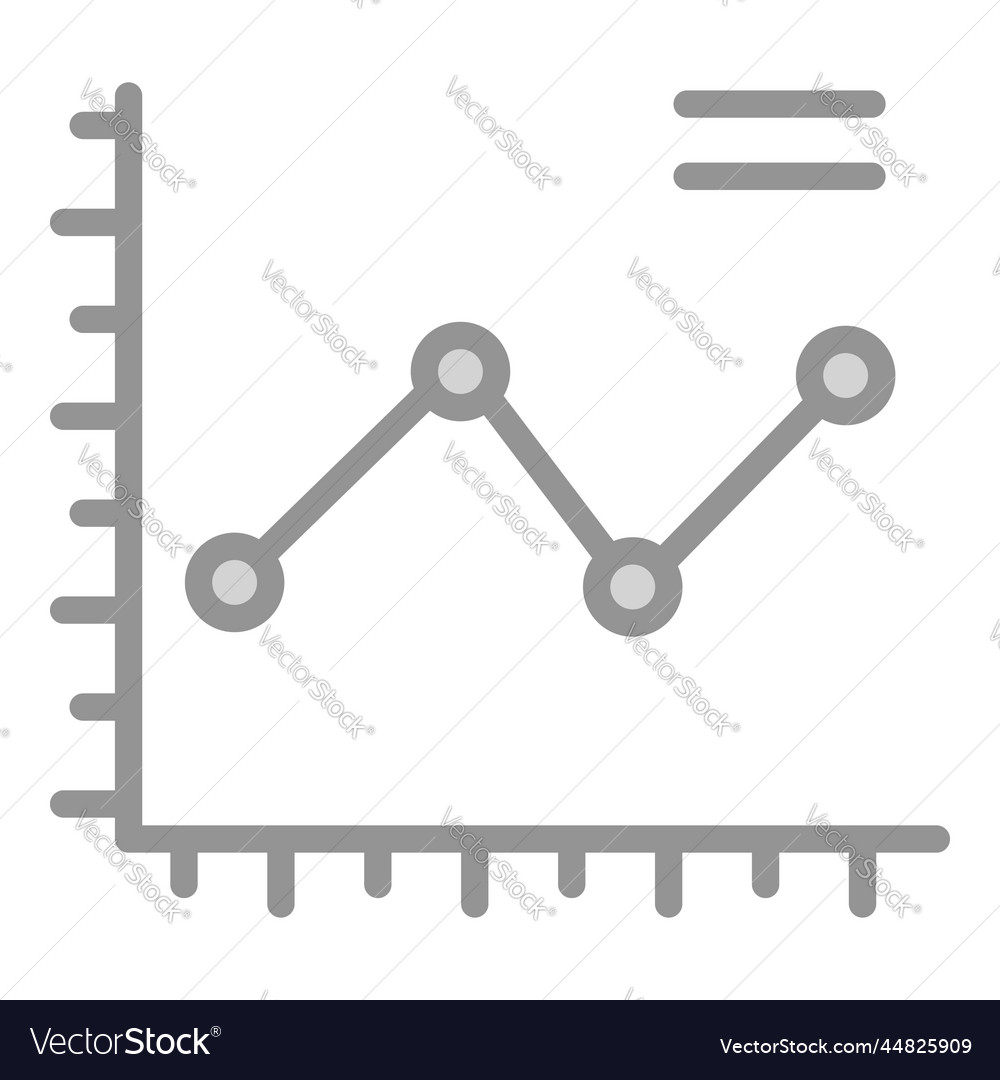 Graph icon user interface as a simple sign