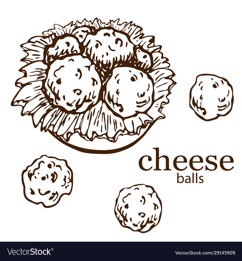 Premium Photo  Cheese balls isolated on white background