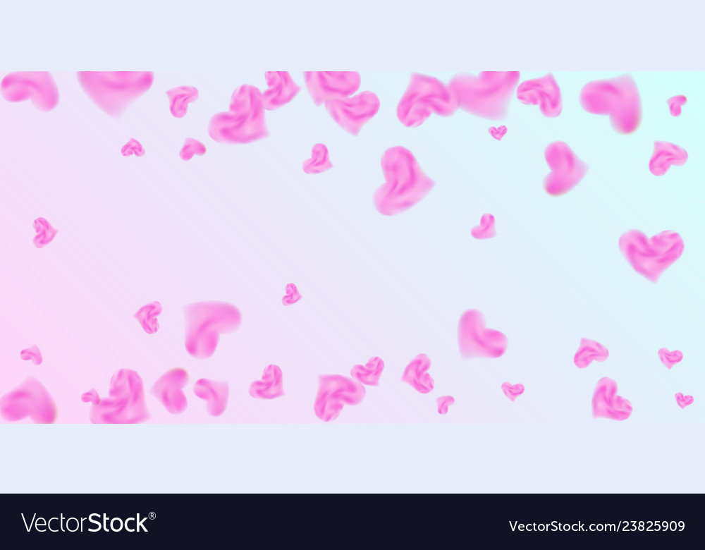 Hearts of confetti for valentines day