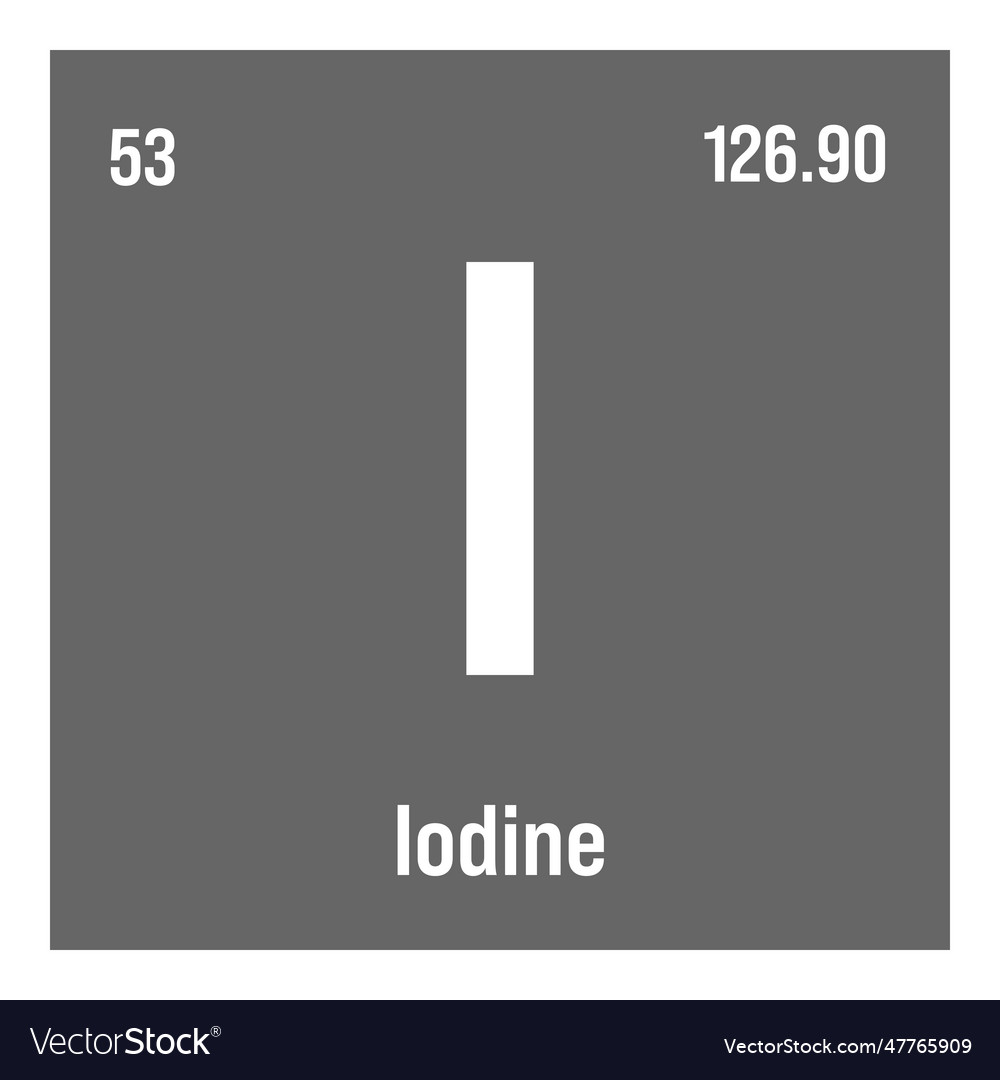 Iodine As Element 53 Of The Periodic Table 3D Illustration, 44% OFF