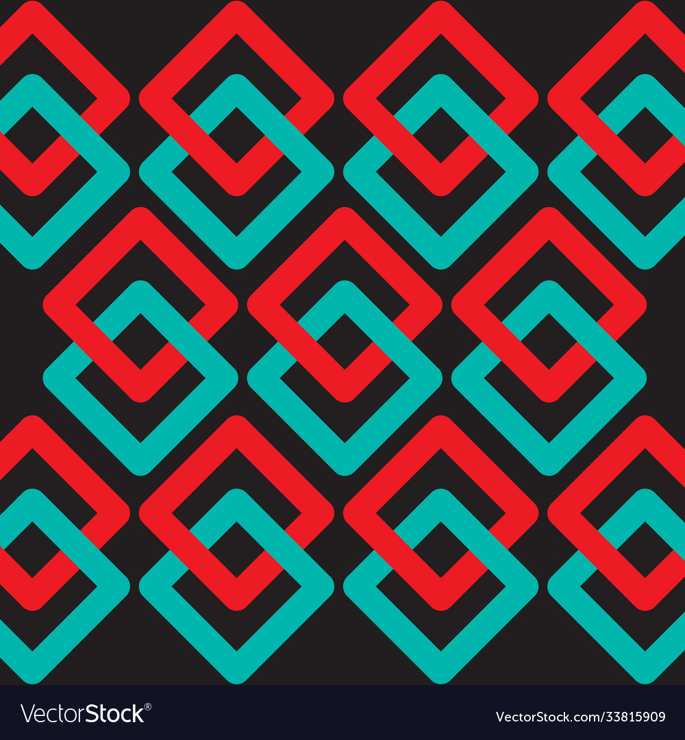 Red and Green Square Pattern