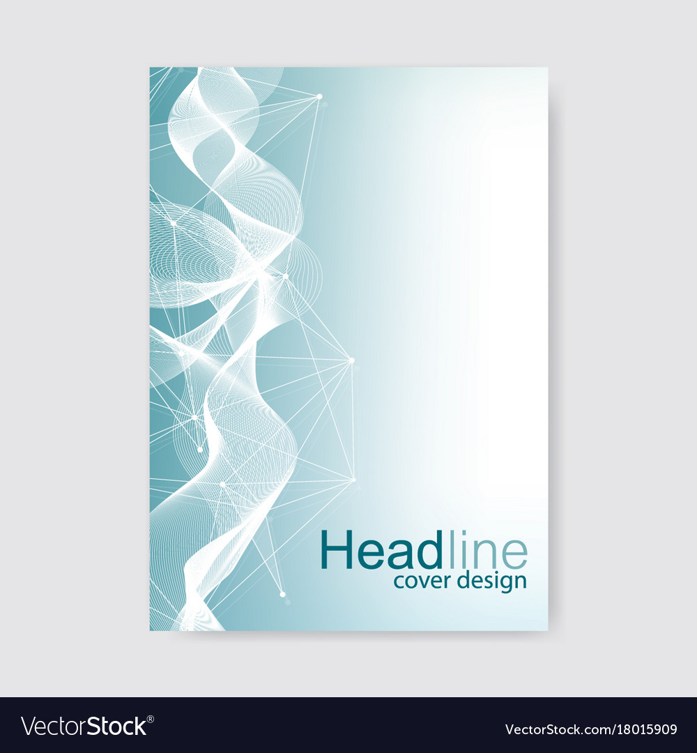 Scientific brochure design template flyer