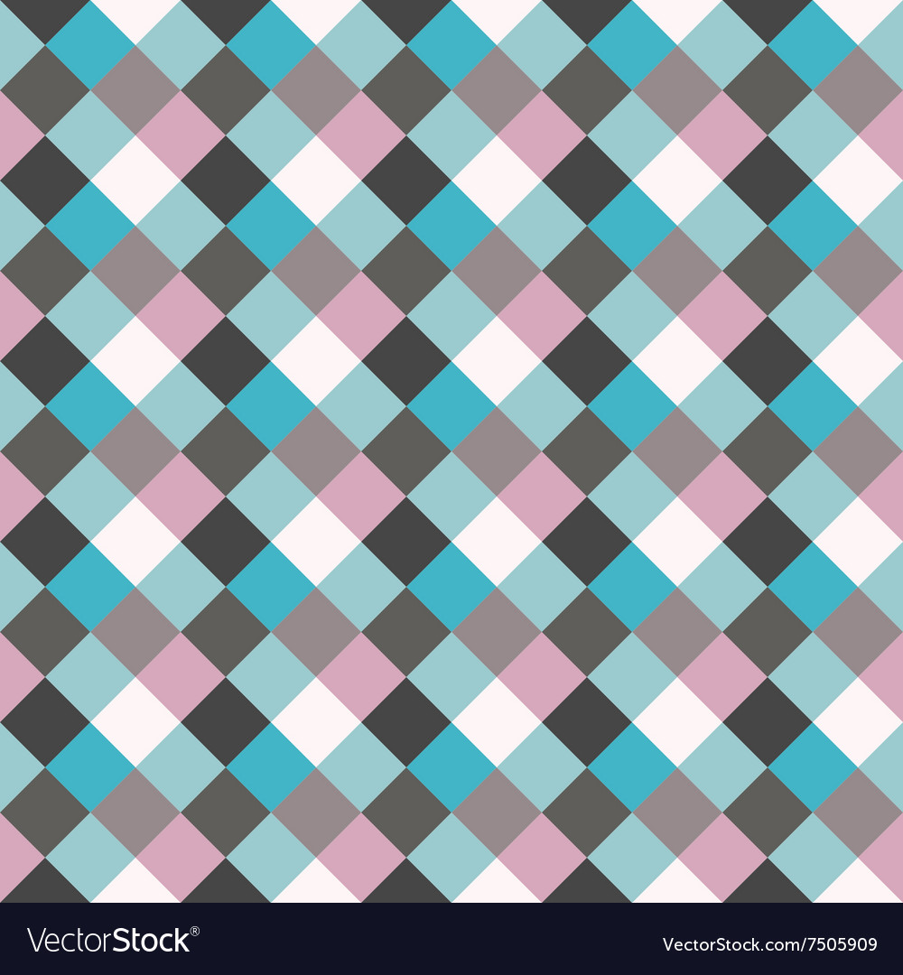 Seamless geometric checked pattern diagonal