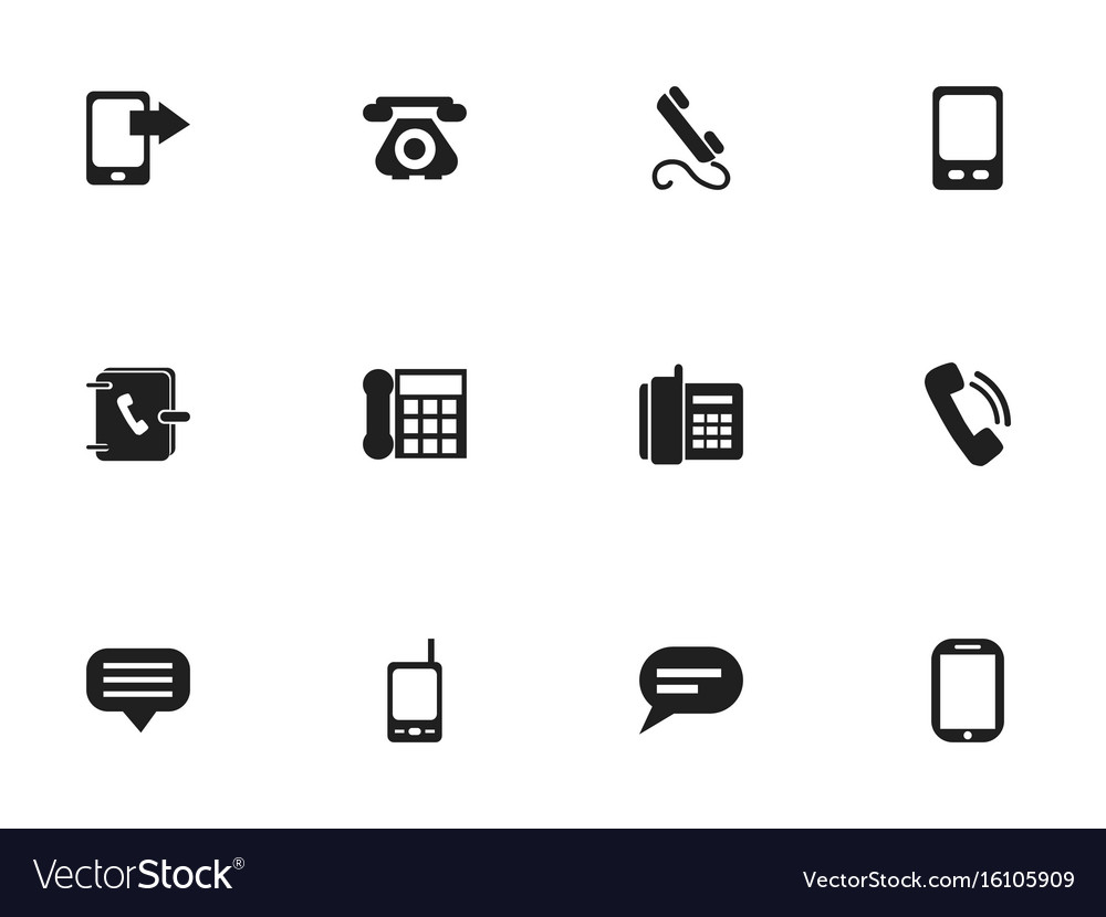Set of 12 editable gadget icons includes symbols
