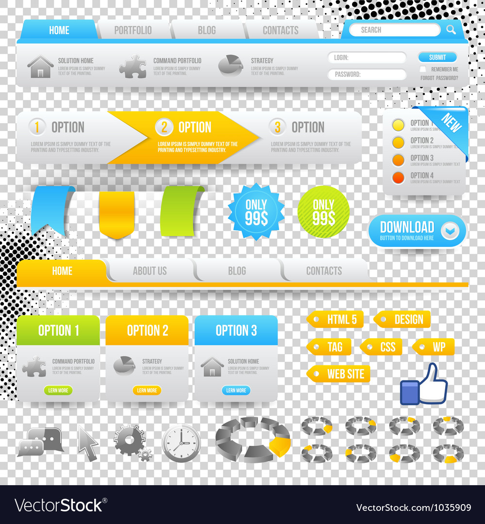 Website Navigation Icons