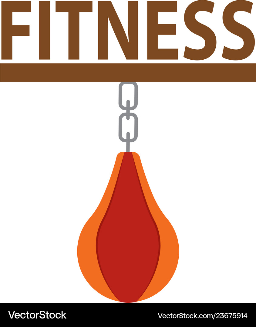 Abstract fitness icon Royalty Free Vector Image