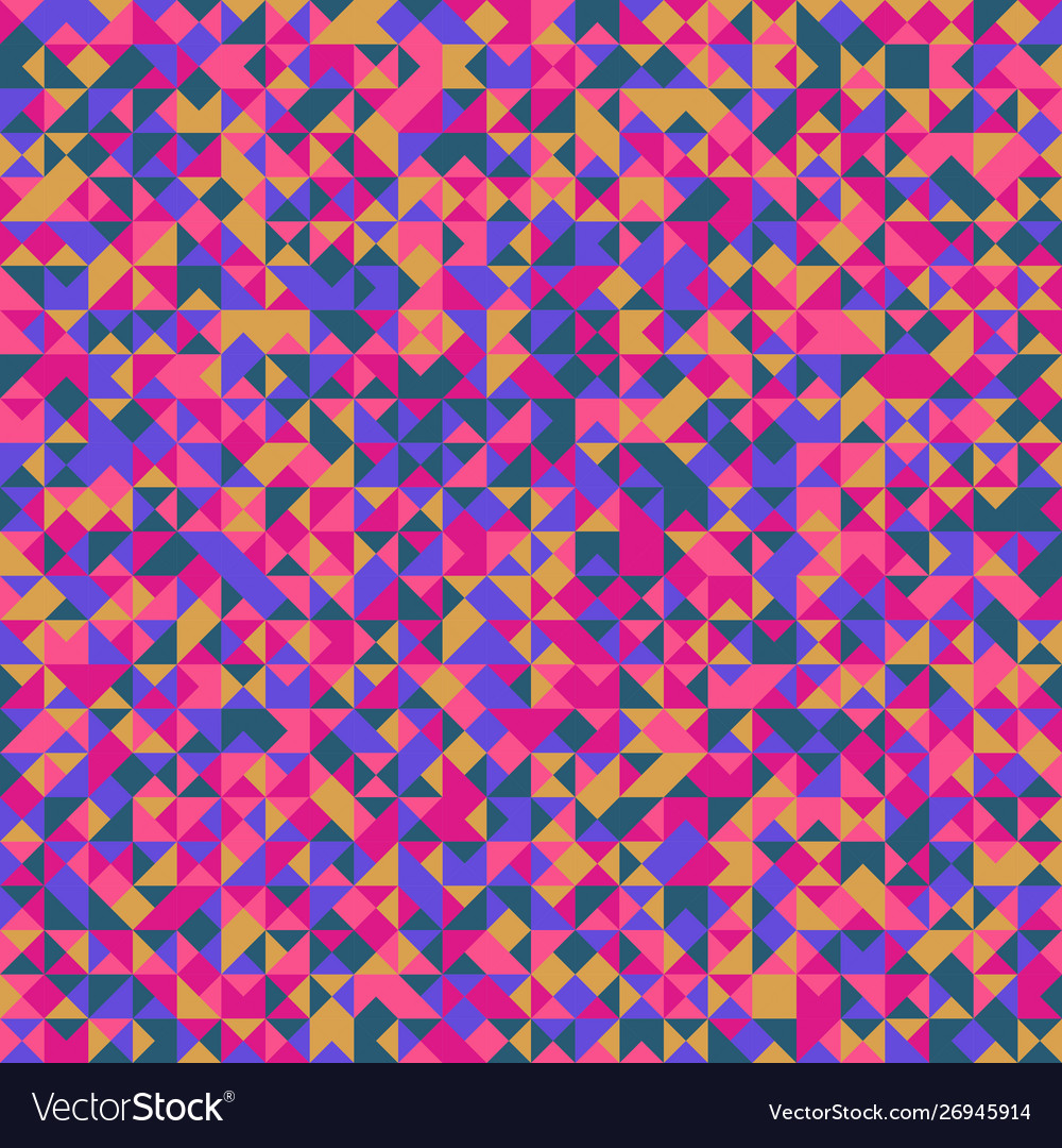 Abstract geometrical mosaic triangle pattern