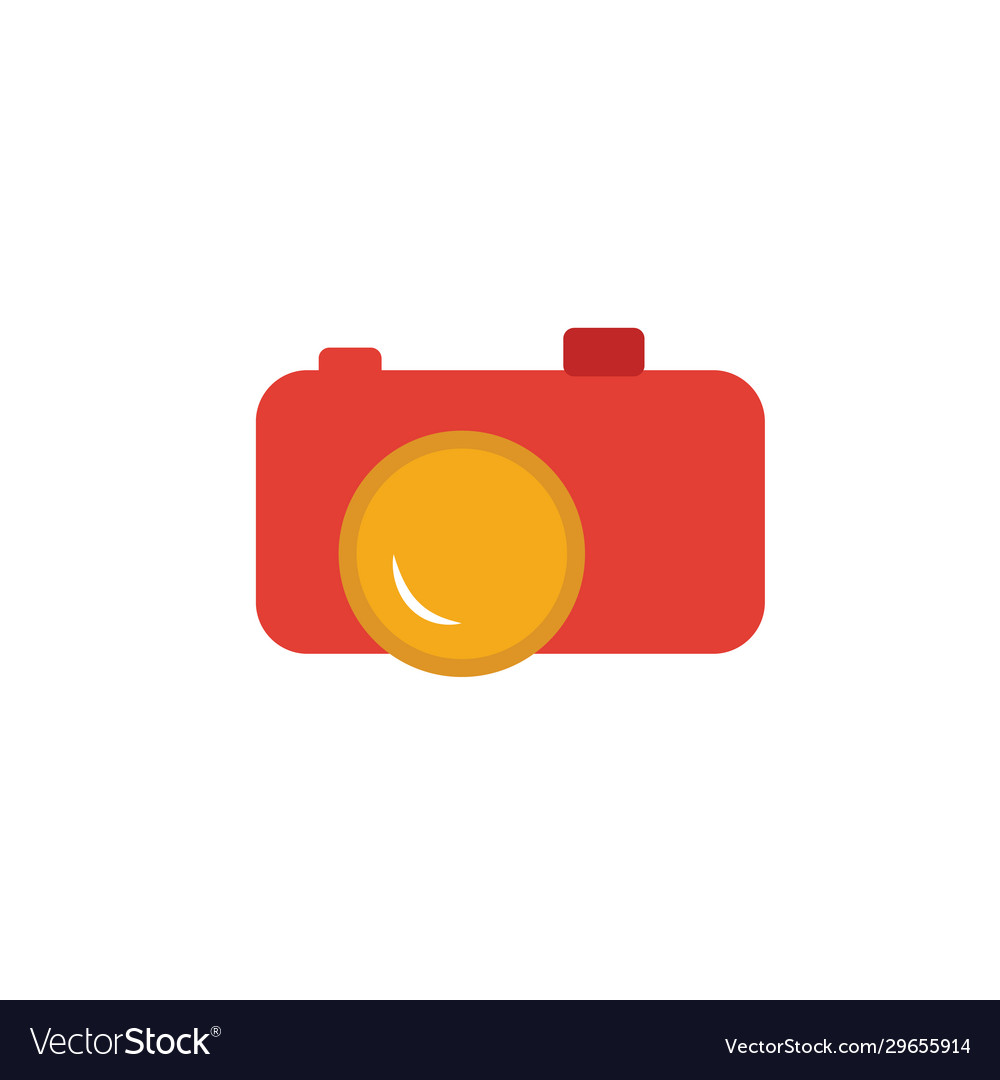 Camera icon simple element from travel icons vector image Camera icon simple element from travel icons