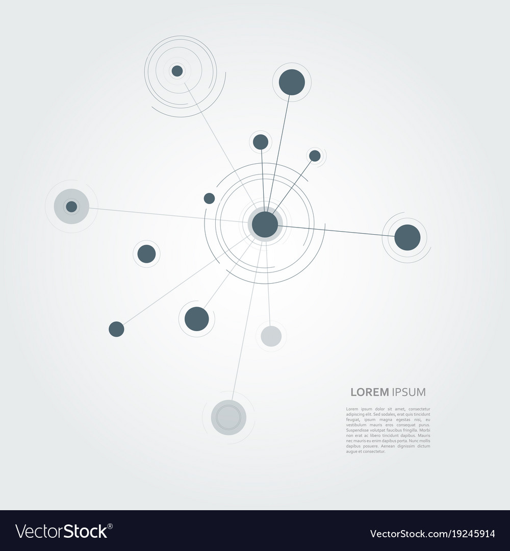 Connect circle background page template