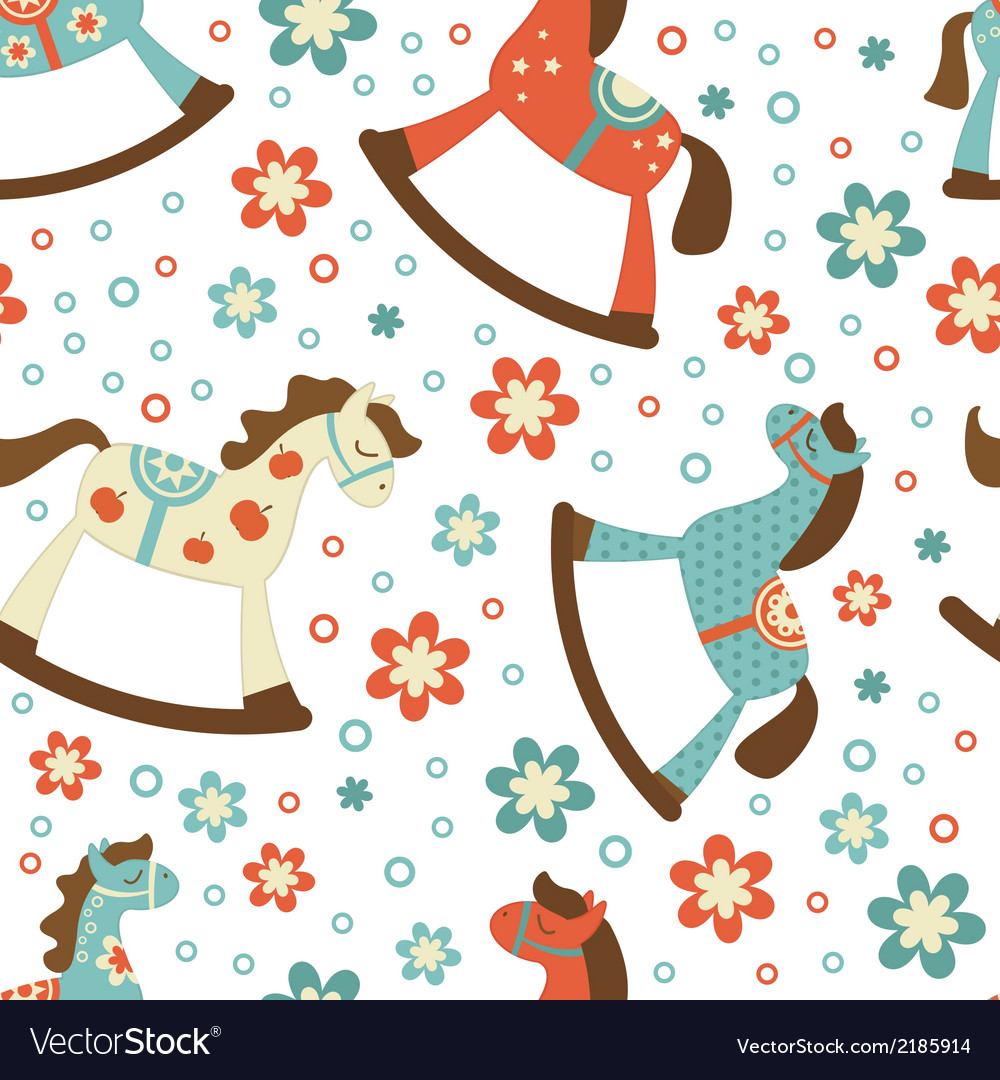 Cute Rocking Horses Pattern