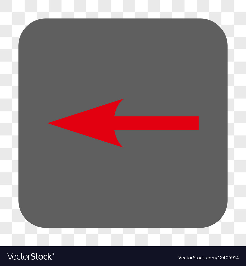 Sharp arrow left rounded square button