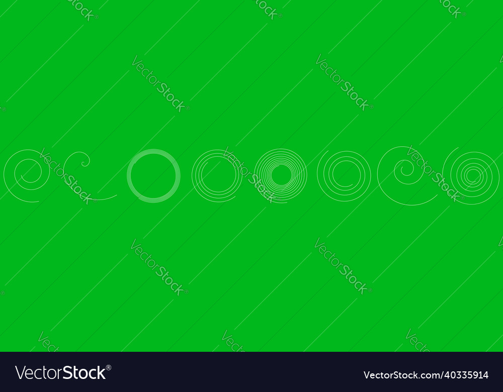 Spiral swirl twirl volute design element