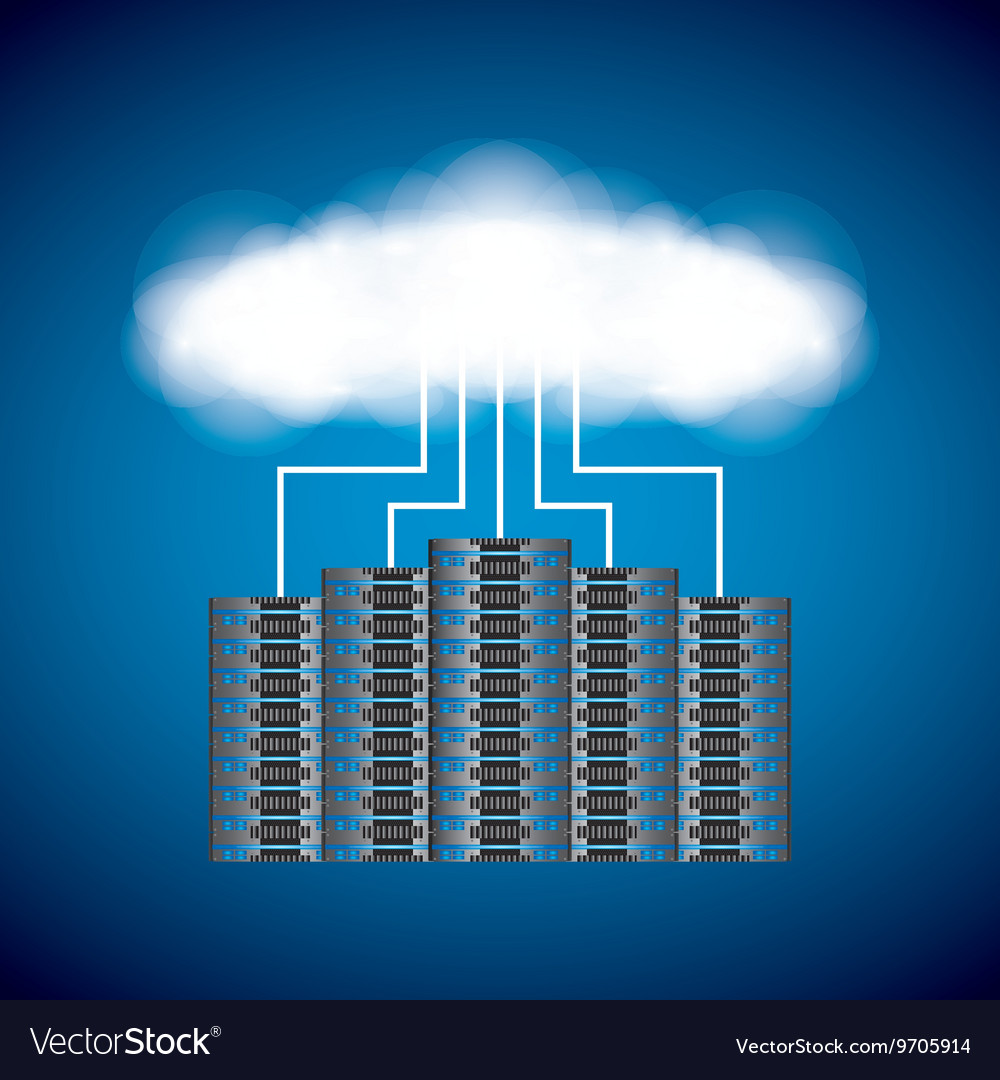 Web hosting icon technology design