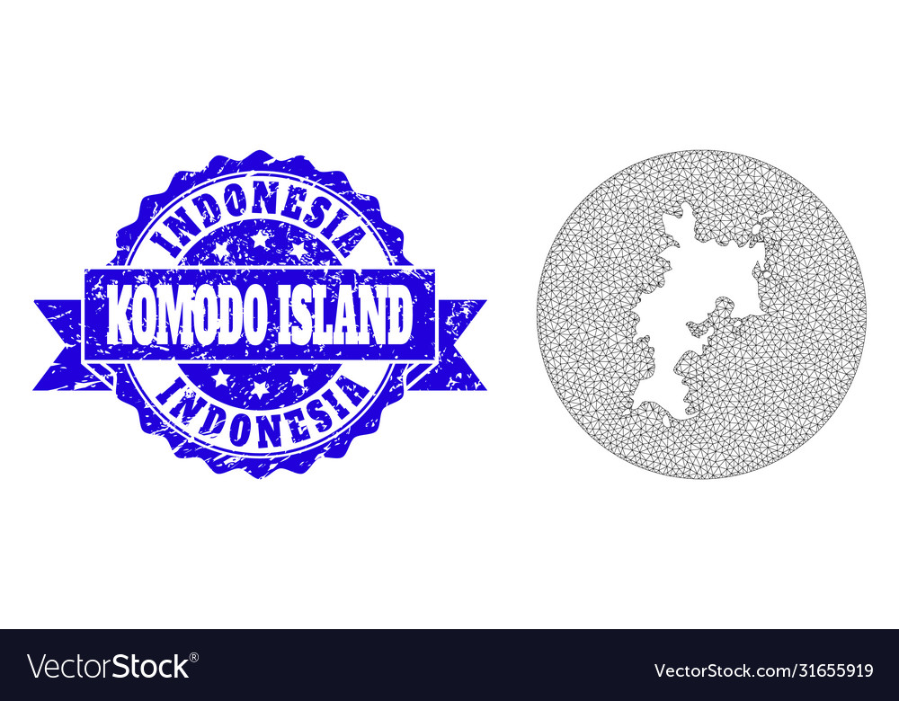 2d mesh round inverted map komodo island