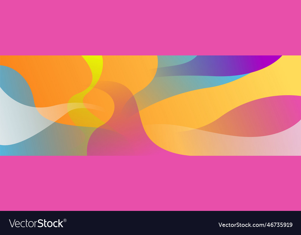 Abstract colorful polygon banner design template Vector Image