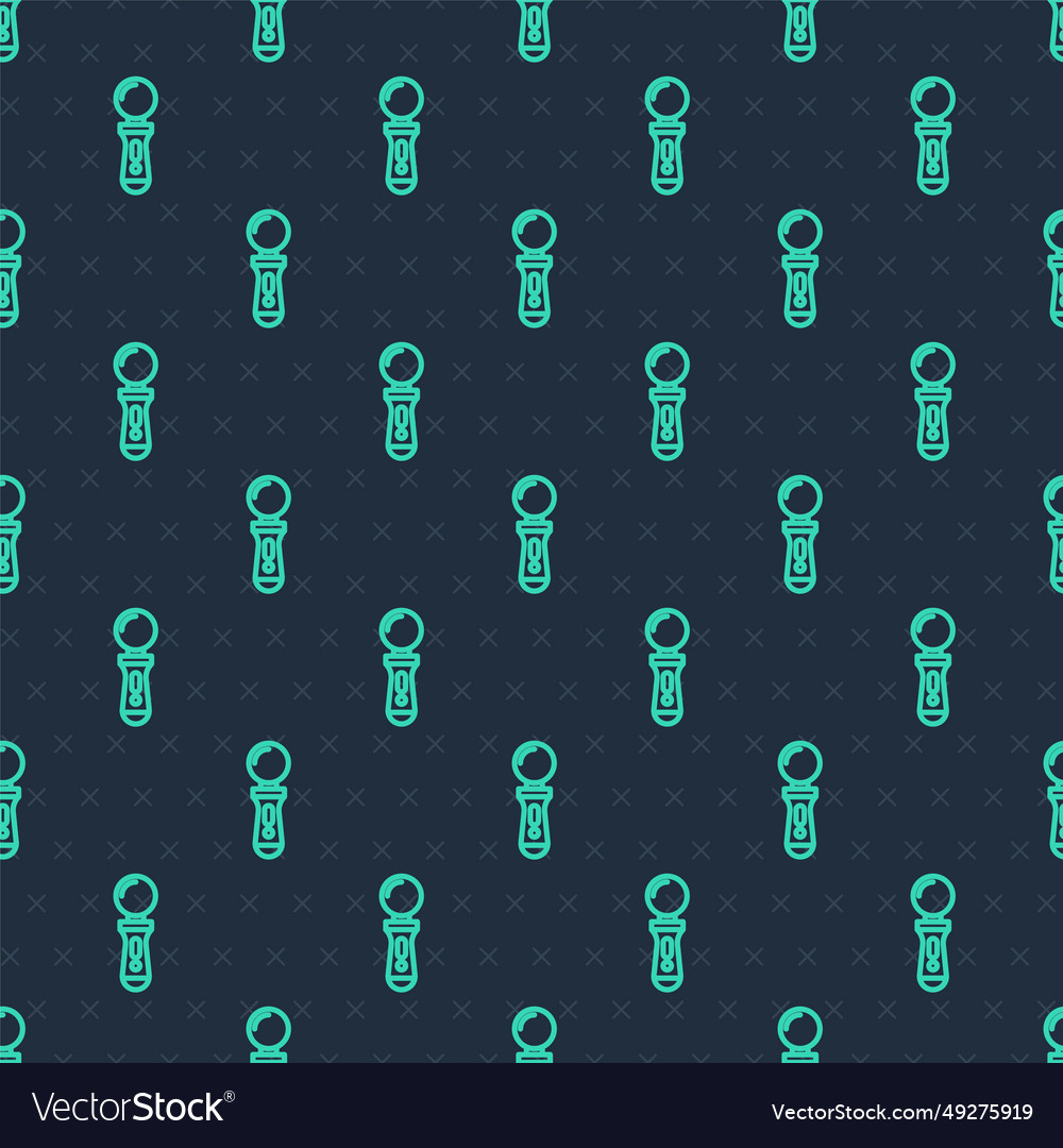 Green line vr controller game icon isolated