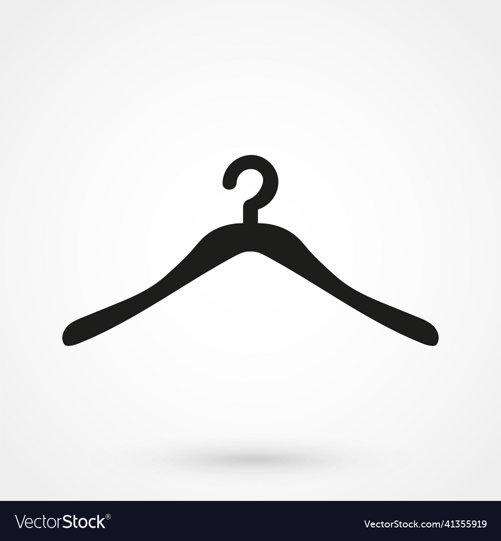 Hanger icon on white background