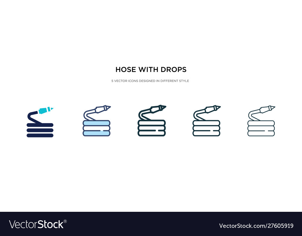 Hose with drops icon in different style two