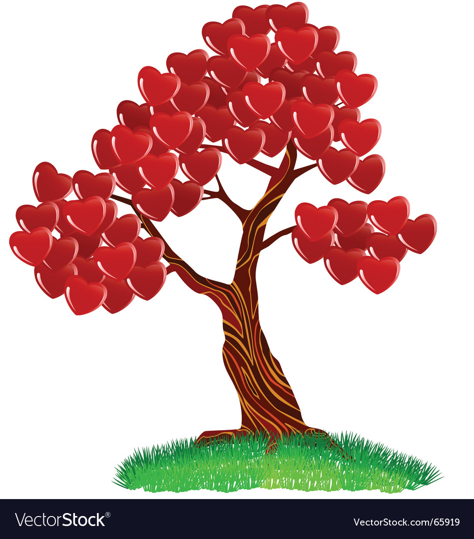 Download Love tree Royalty Free Vector Image - VectorStock