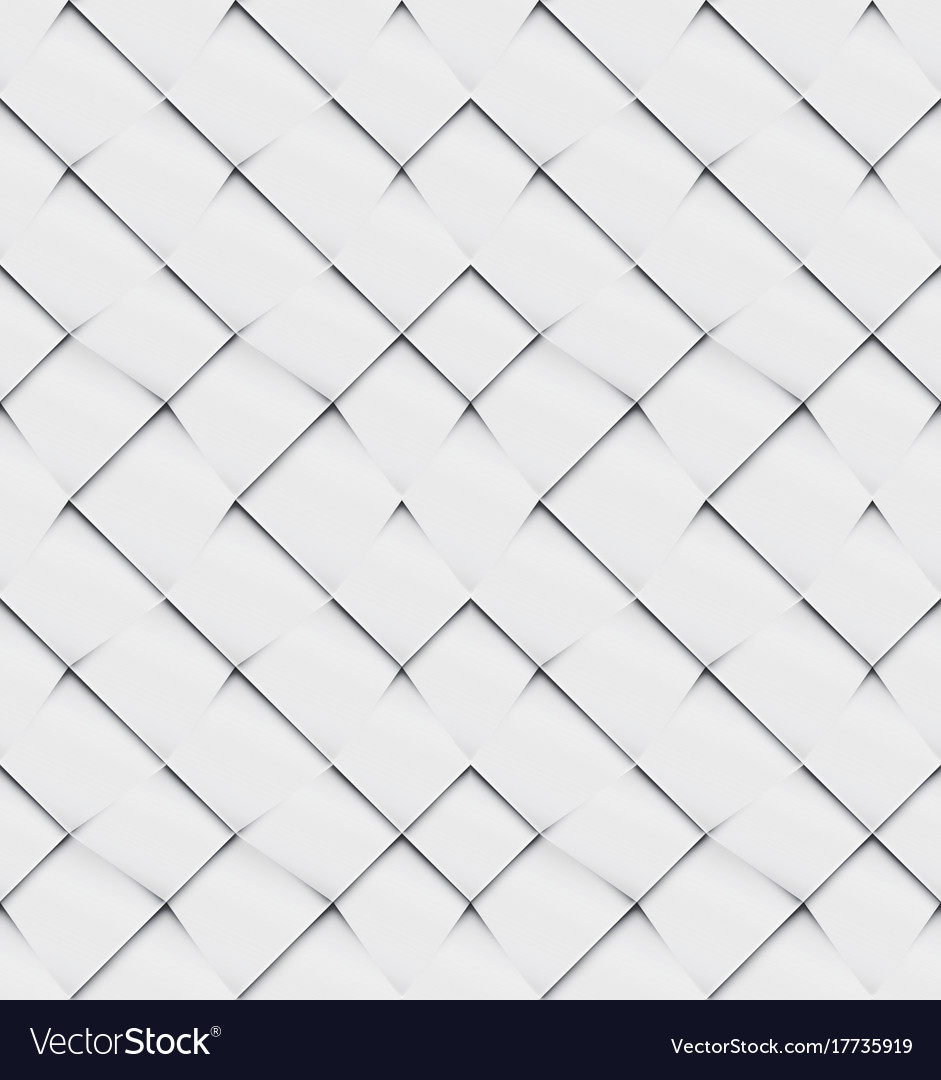 Patchwork seamless white origami pattern