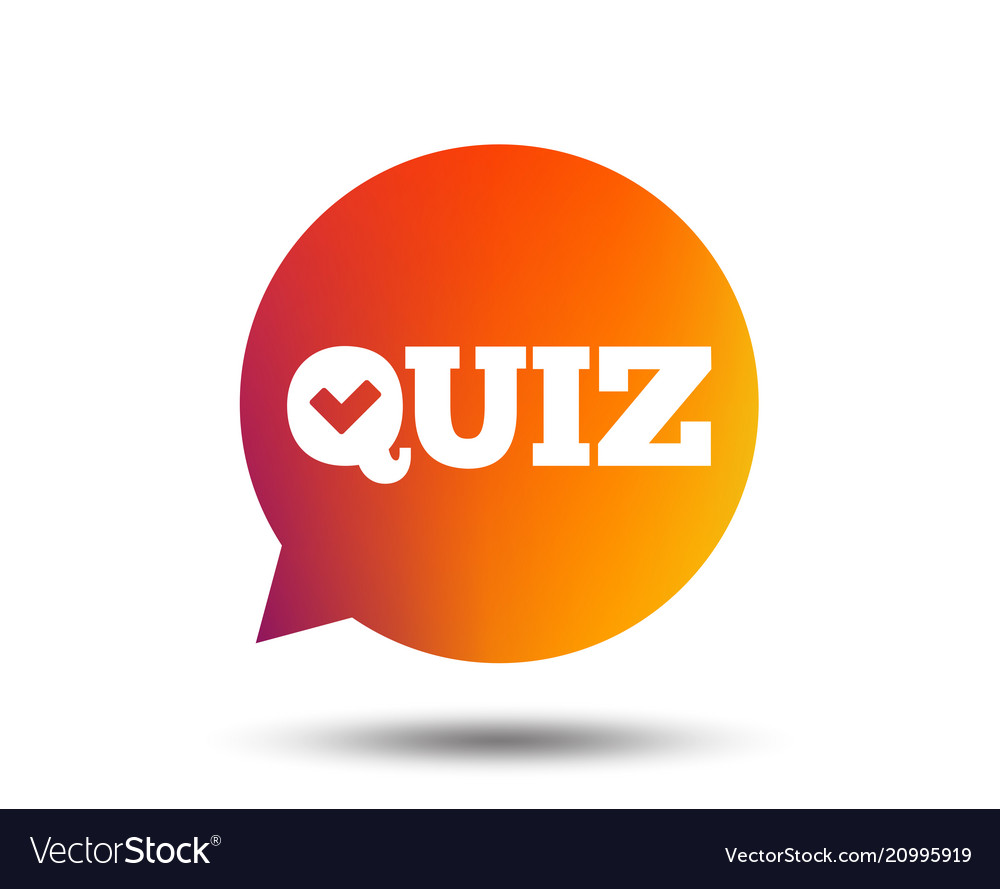 Quiz sign icon questions and answers game vector image Quiz sign icon questions and answers game