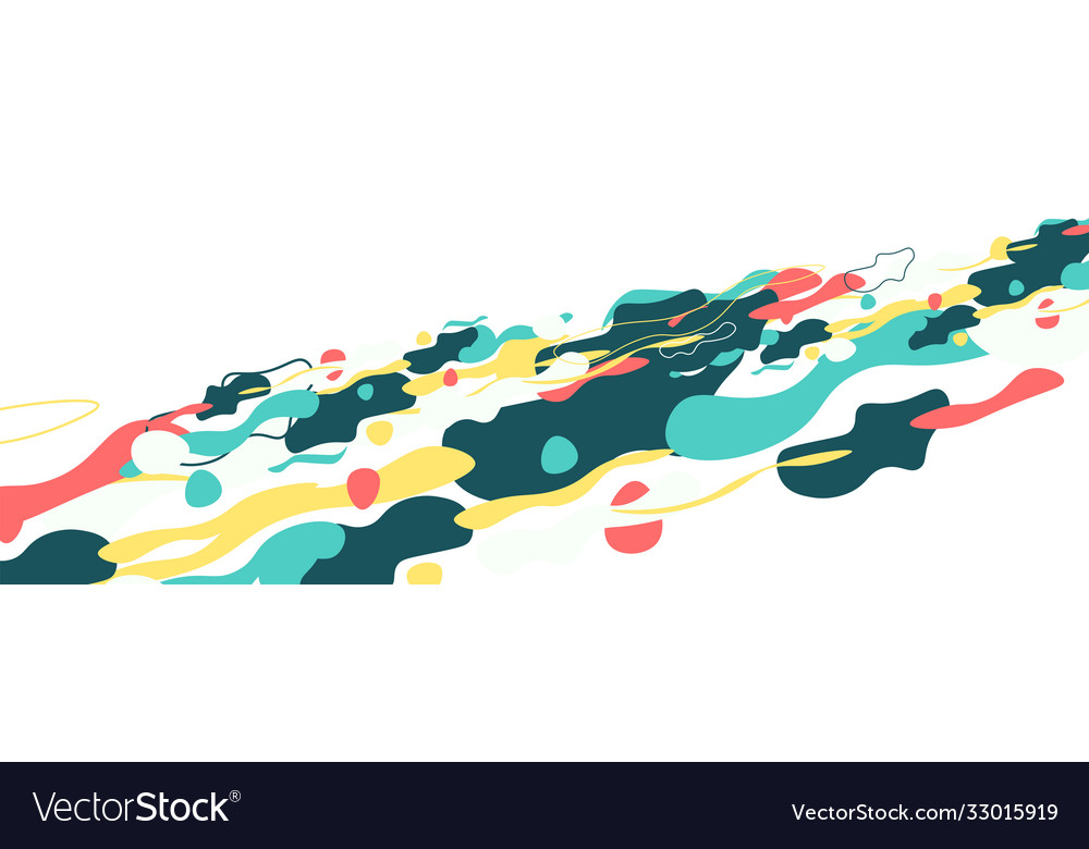 Trendy liquid style shapes abstract design