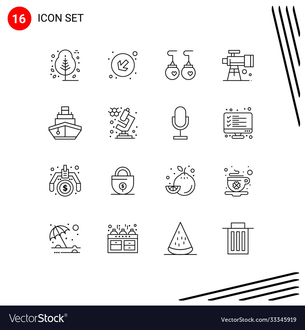 User interface pack 16 basic outlines