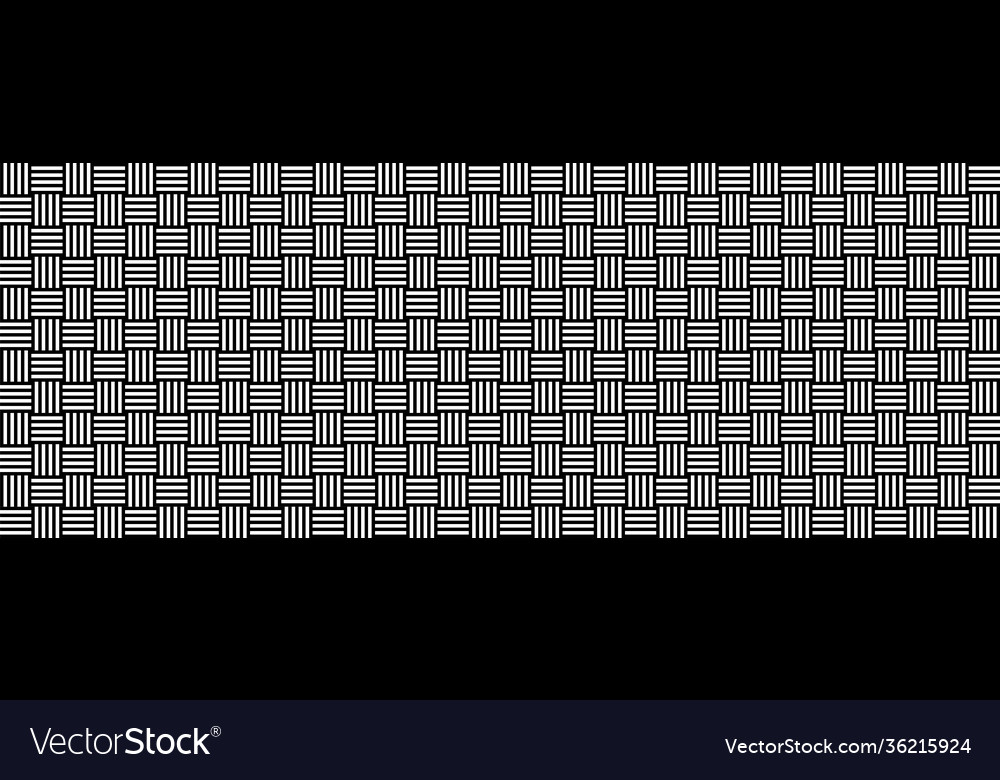 Basket pattern in abstract style seamless mesh vector image Basket pattern in abstract style seamless mesh
